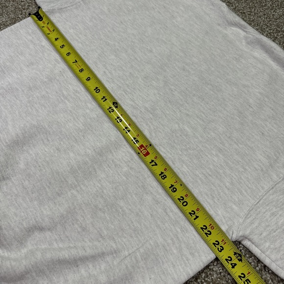 Vintage MSU Sweatshirt Embroidered Spell out Size Large Heather Grey Essentials - Picture 7 of 7